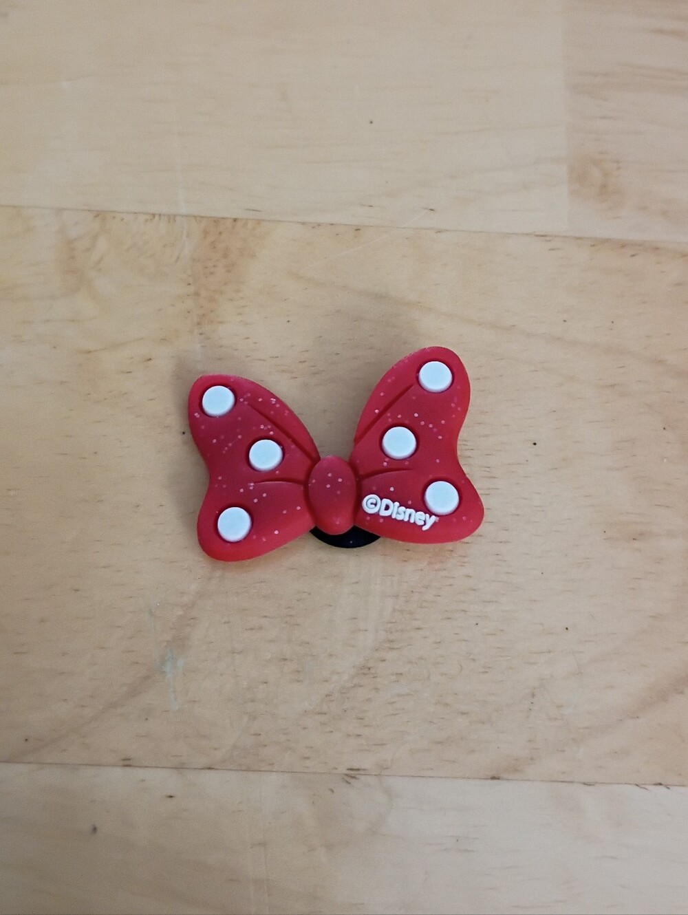 10 for $10 Jibbitz Croc Charms - Minnie Mouse Red Polka Dot Glitter Bow - New
